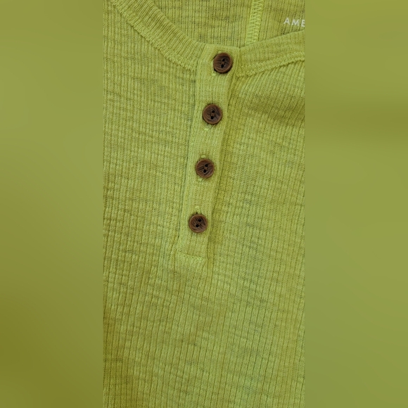 American Eagle Boho Bohemian Green Flowy Tank Top Size XS NWT Never Worn - Picture 4 of 8